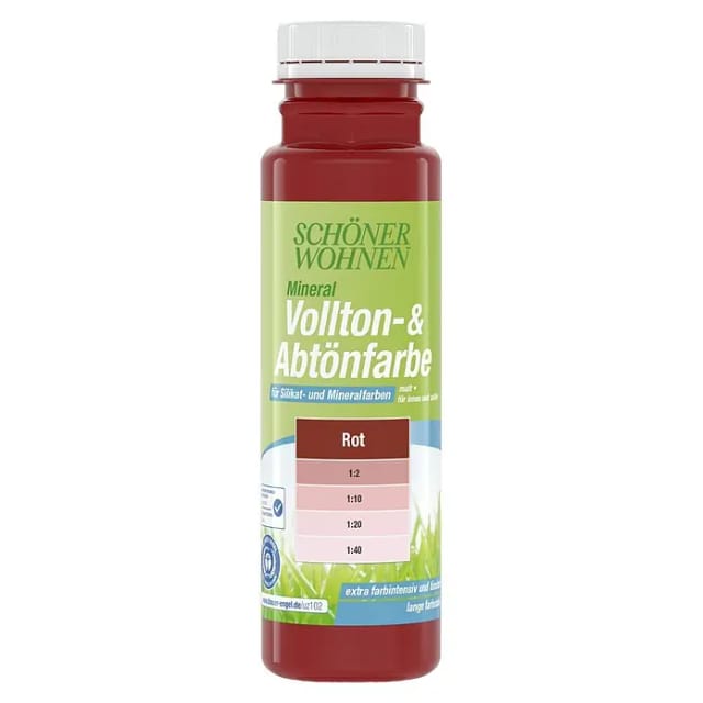 Schöner Wohnen Mineral Vollton- & Abtönfarbe Rot matt 250 ml