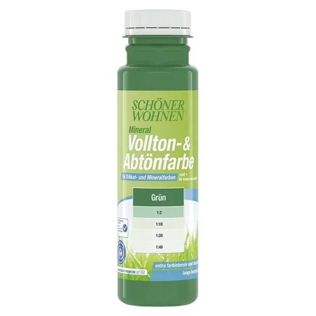 Schöner Wohnen Mineral Vollton- & Abtönfarbe Grün matt 250 ml