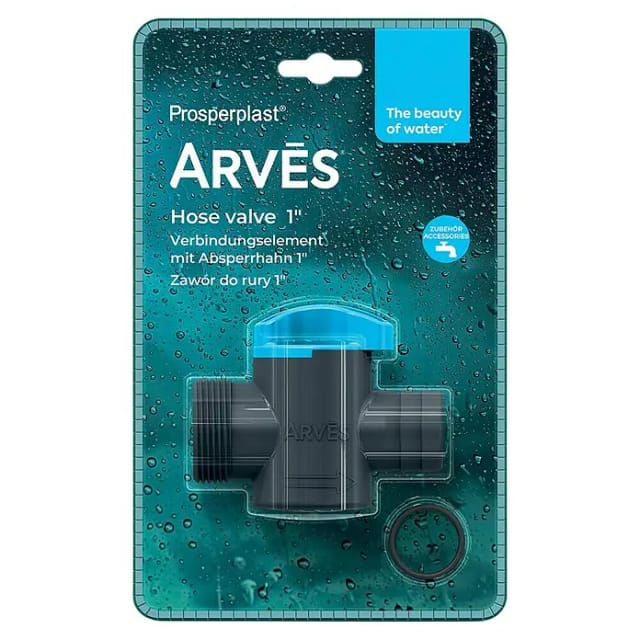 Arves Verbindungsellement mit Absperrhahn 1'' (25 mm)