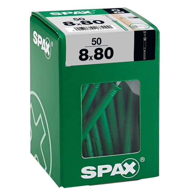 Spax Nageldübel Typ-ND 8 mm x 80 mm 50 Stück
