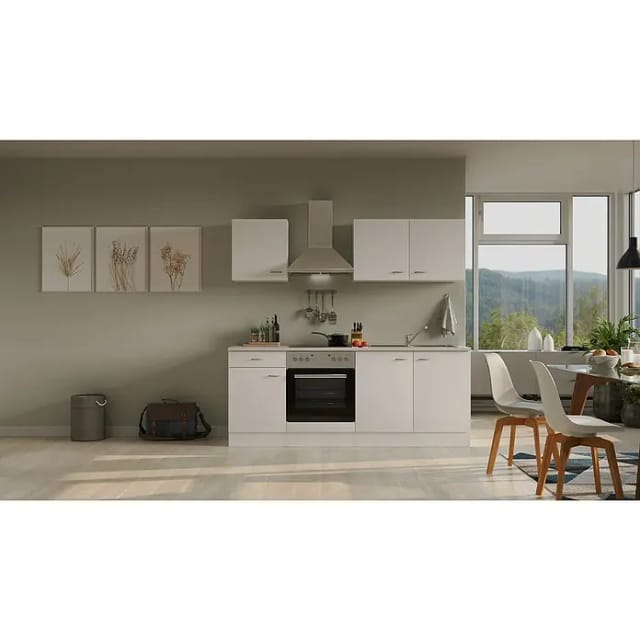 Flex-Well Classic Küchenzeile Wito 210 cm Weiß