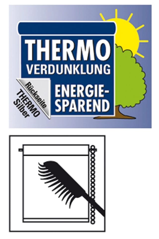 Gardinia EasyFix Rollo Thermo 100 cm x 150 cm Schiefer