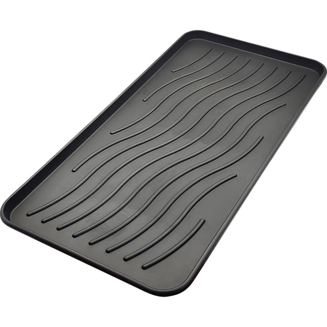 Abtropfschale für Schuhe Schwarz 78 cm x 38 cm x 2 cm