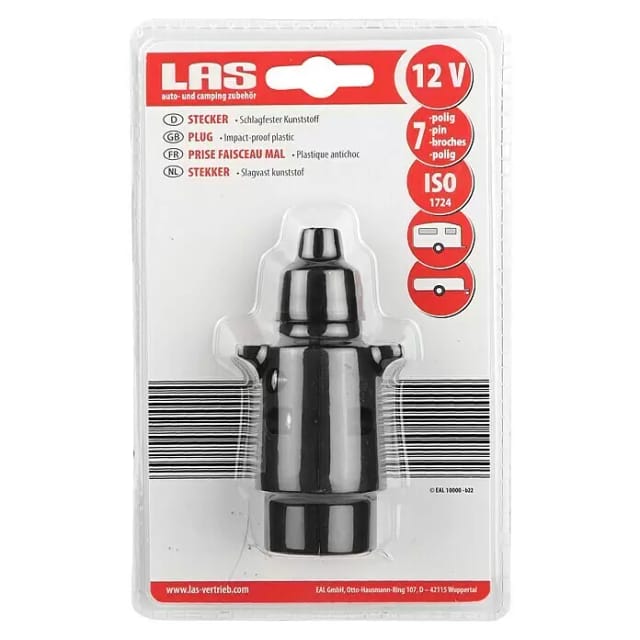 Las 7-poliger Kunststoff-Stecker für PKW Anhänger