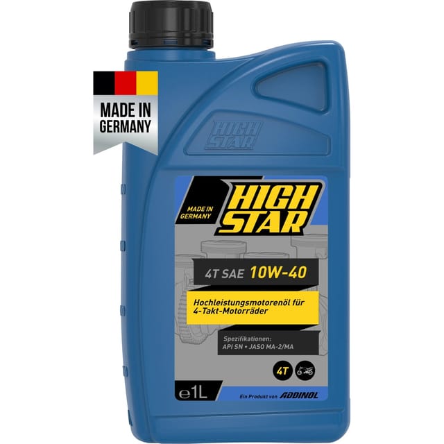 High Star 4T SAE 10W-40 Motorradöl 1,