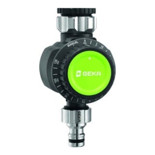 Geka Bewässerungsuhr Mechanisch 1 Ausgang G3/4 Zoll+G1 Zoll inkl. Hahnadapter