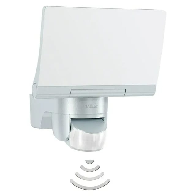 Steinel LED-Außenwandleuchte mit Bewegungsmelder XLED Home 2 S Silber 13,7 W