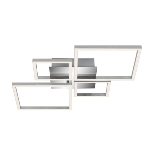 Brilo LED-Deckenleuchte Frame Dimmbar Silber 75 cm x 47 cm x 7,3 cm