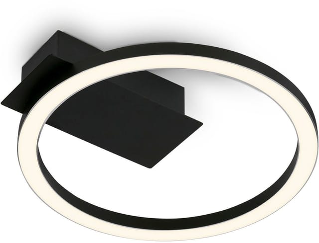 Brilo LED-Deckenleuchte Nici Warmweiße Lichtfarbe Schwarz 75 cm x 21 cm x 11 cm