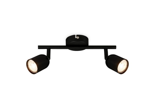 Brilo Deckenleuchte Tabo Schwenkbar GU10 Fassung 27,5 cm Schwarz
