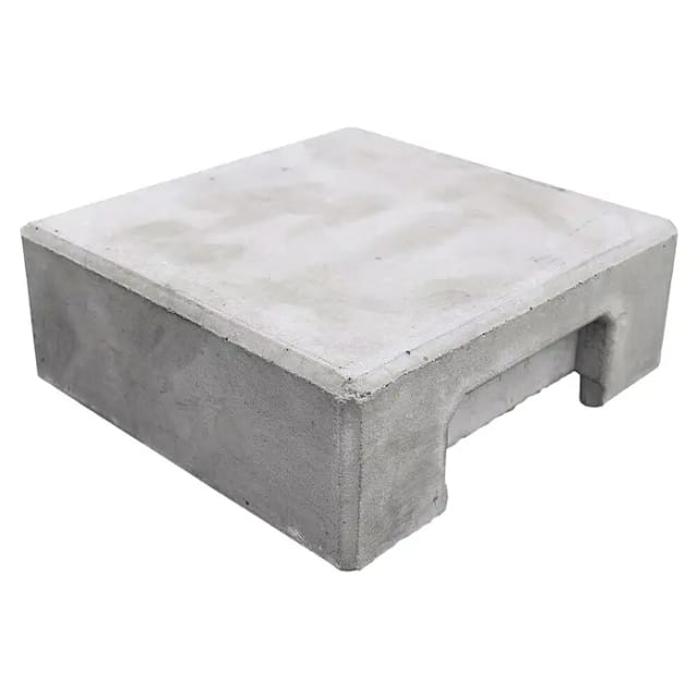 Beckers Betonzaun Eckpfostenkappe Klassik Flach 14 cm x 14 cm x 5 cm