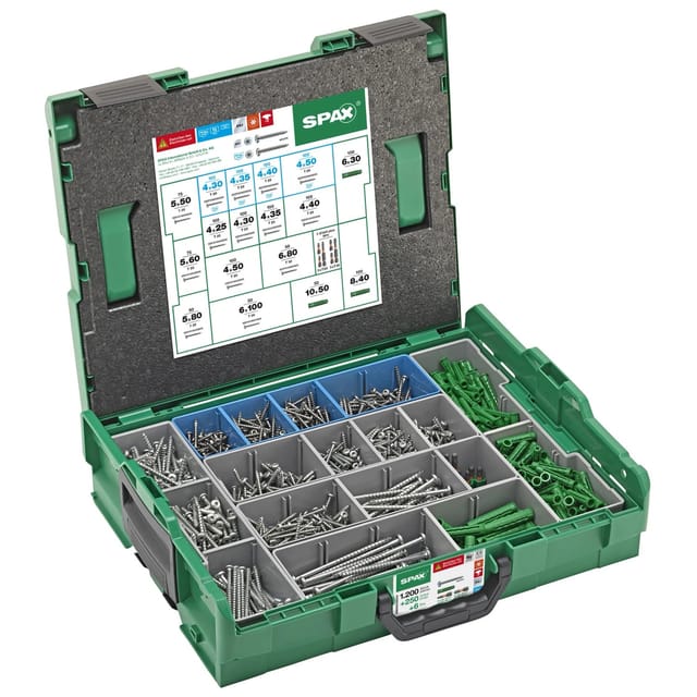 Spax Elektriker L-Boxx T-Star Plus 1.456 Stück