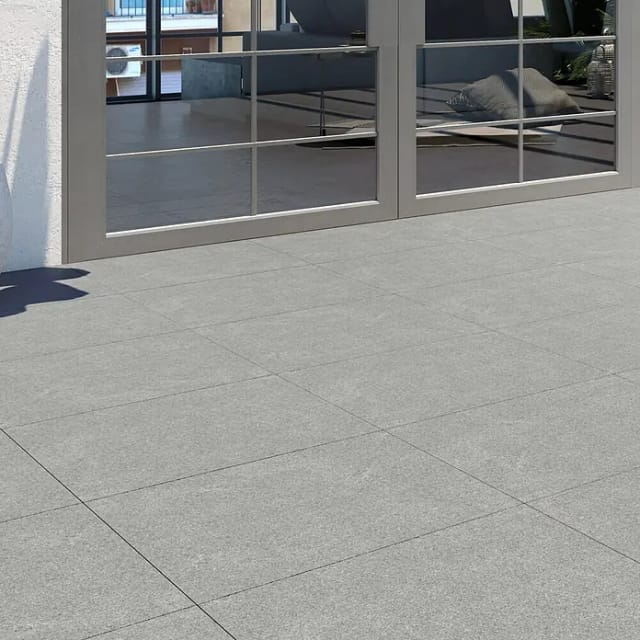 Terrassenplatte Feinsteinzeug Padang Dunkel Glasiert 100 x 100 x 2 cm