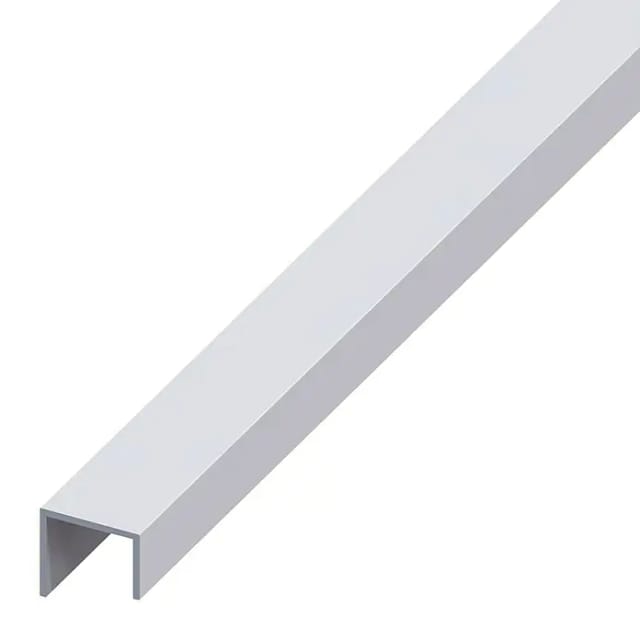 U-Profil Aluminium 20 mm x 22 mm x 1.000 mm Silber