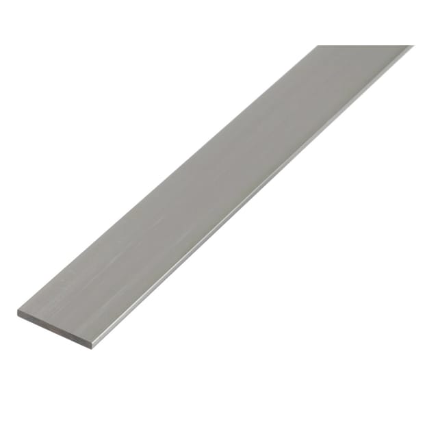 Flachstange Silber eloxiert 5 mm x 20 mm x 2000 mm