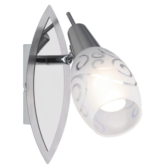 LED-Deckenstrahler Milazzo 1-flammig Nickel 4 W Warmweiß 350,m ca. 20 cm