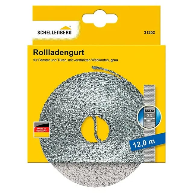 Schellenberg Rollladengurt Maxi 23 mm 12 m Grau