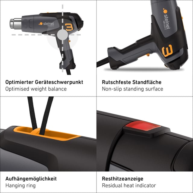 Steinel Heißluftgebläse HM 2020 E Koffer-Set 2.000 W
