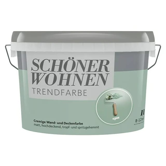 Schöner Wohnen Wandfarbe Spa Grün matt 1,