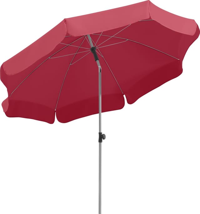 Schneider Balkonschirm Locarno Ø 200 cm Rot mit Knickfunktion