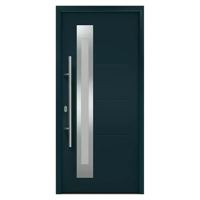 EcoStar Haustür Isopro IP 780S 110 cm x 210 cm Anthrazitgrau Anschlag Links