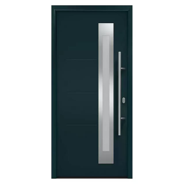 EcoStar Haustür Isopro IP 780S 110 cm x 210 cm Anthrazitgrau Anschlag Rechts