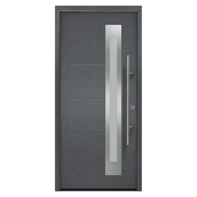 EcoStar Haustür Isopro Secur IPS 780S 110 cm x 210 cm Anthrazit-Met. DIN Rechts