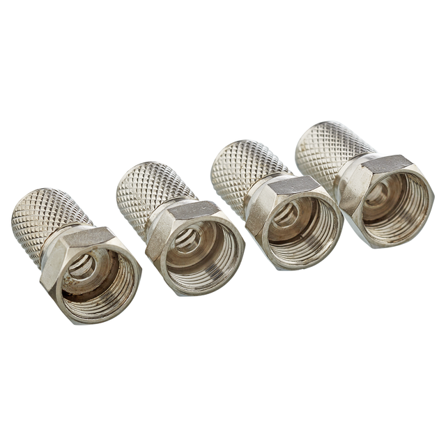 Schwaiger F-Stecker FST7004 531 Ø 7 mm 4 Stück