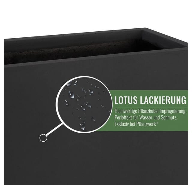 Pflanzwerk® Pflanzkübel Divider 72 cm x 60 cm x 25 cm Anthrazit