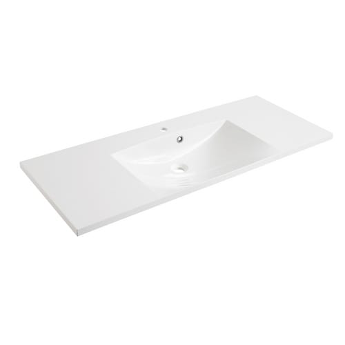 Fackelmann Einzelwaschtisch B.Clever 120 cm Alaska Esche mit Softclose
