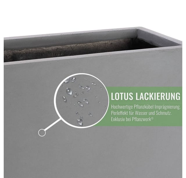 Pflanzwerk® Pflanzkübel Tub 30 cm x 60 cm x 30 cm Grau