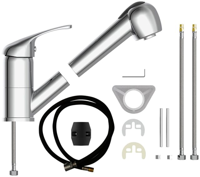 Eisl Spültischarmatur Grande Vita Classic & herausziehbarer Geschirrbrause Chrom