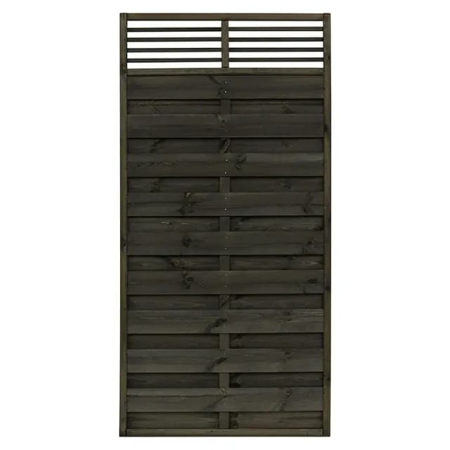 Sichtschutzzaun Element Wien Anthrazit,asiert 180 cm x 90 cm