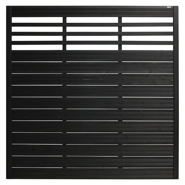 Sichtschutzzaun-Element Soho Anthrazit,ackiert 180 cm x 180 cm