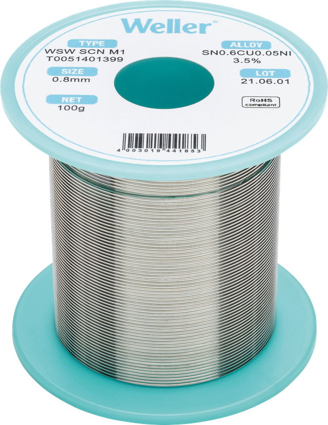 Weller Lötdraht 0,8 mm WSW SCN T0051401399 100 g