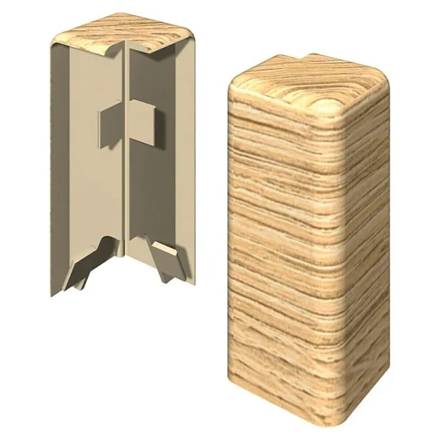 Egger Außenecke Kubisch 6 cm Eiche Sand 2 Stück