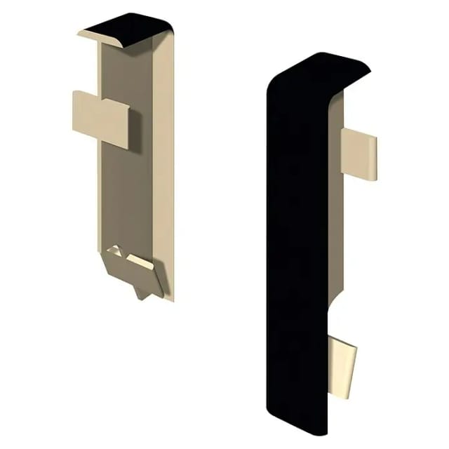 Egger Zwischenstück Kubisch 6 cm Schwarz 2 Stück