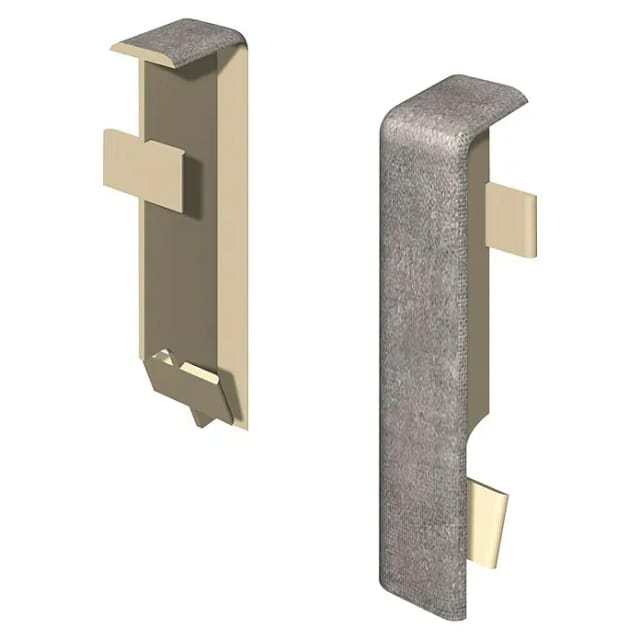 Egger Zwischenstück Kubisch 6 cm Steingrau 2 Stück