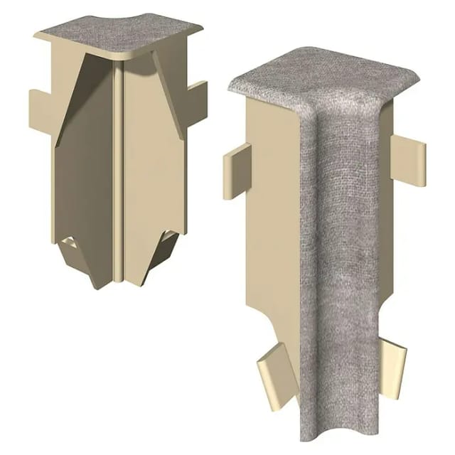 Egger Innenecke Kubisch 6 cm Steingrau 2 Stück
