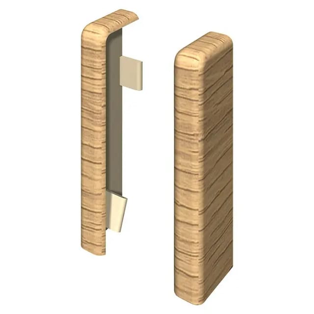 Egger Endstück Kubisch 6 cm Eiche Cappuccino 2 Stück