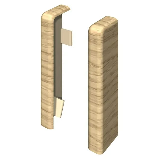 Egger Endstück Kubisch 6 cm Eiche Hell 2 Stück