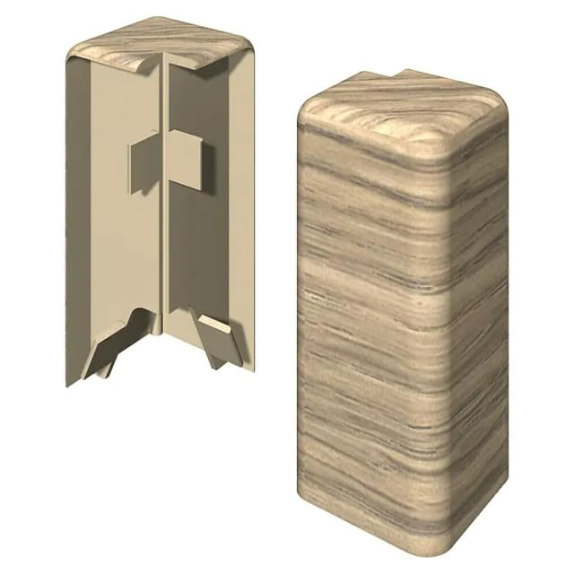 Egger Außenecke Kubisch 6 cm Eiche Greige 2 Stück