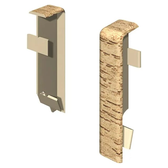 Egger Zwischenstück Kubisch 6 cm Eiche Natur 2 Stück