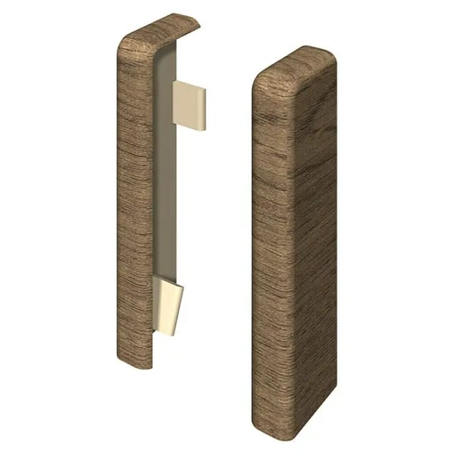 Egger Endstück Kubisch 6 cm Nussbaum 2 Stück