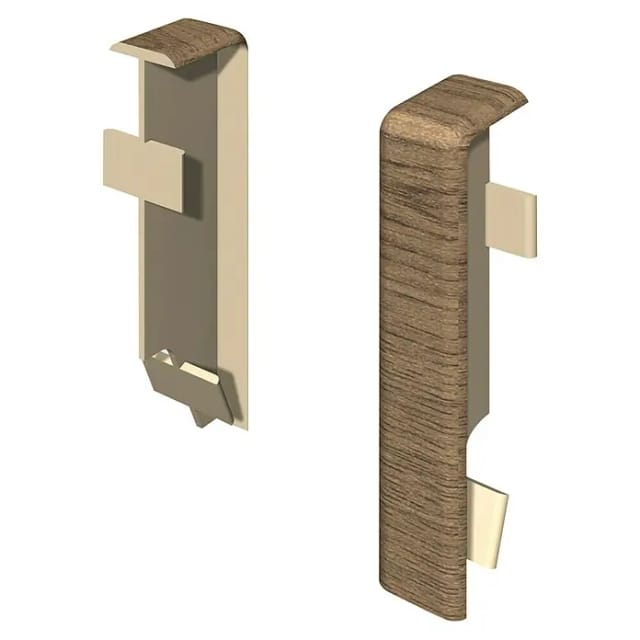 Egger Zwischenstück Kubisch 6 cm Nussbaum 2 Stück