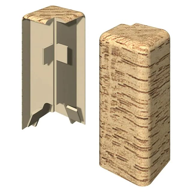 Egger Außenecke Kubisch 6 cm Eiche Natur 2 Stück