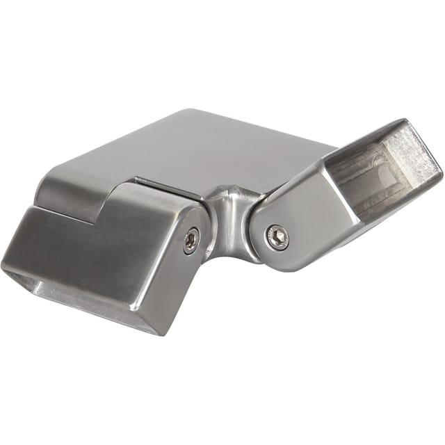 Gelenk Aluminium 0 - 45° mit Winkel 90° und Gelenk 0 - 45° für Aluminiumhandlauf
