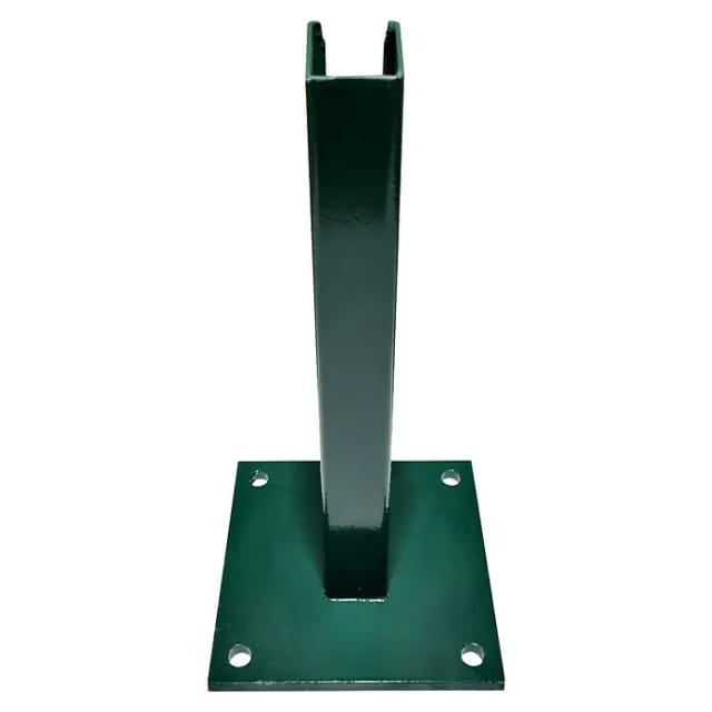 Pfostenfußplatte Quadrat 30 cm x 15 cm x 15 cm Moosgrün
