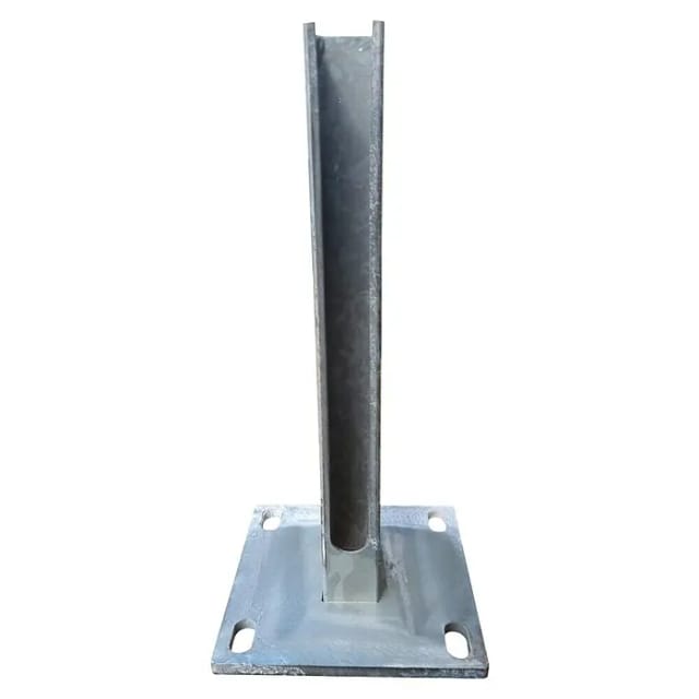 Pfostenfußplatte Quadrat 30 cm x 15 cm x 15 cm Verzinkt