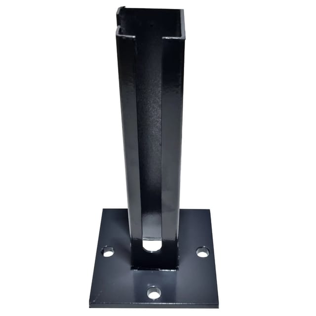 Pfostenfußplatte Eckpfosten 15 cm x 15 cm Anthrazit